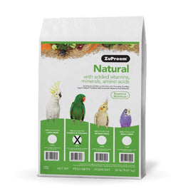 ZuPreem Natural 20lb Bag - PARROTS AND CONURES